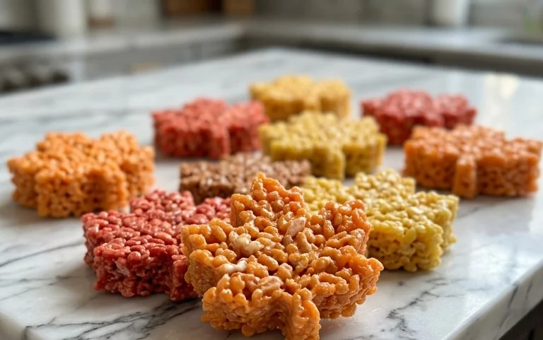 Fall Leaves Rice Krispie Treats-Easy Autumn Dessert