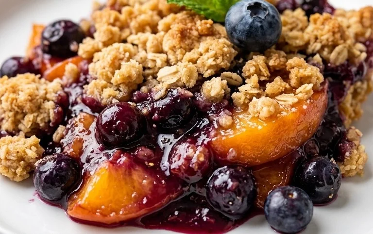Blueberry Peach Crumble