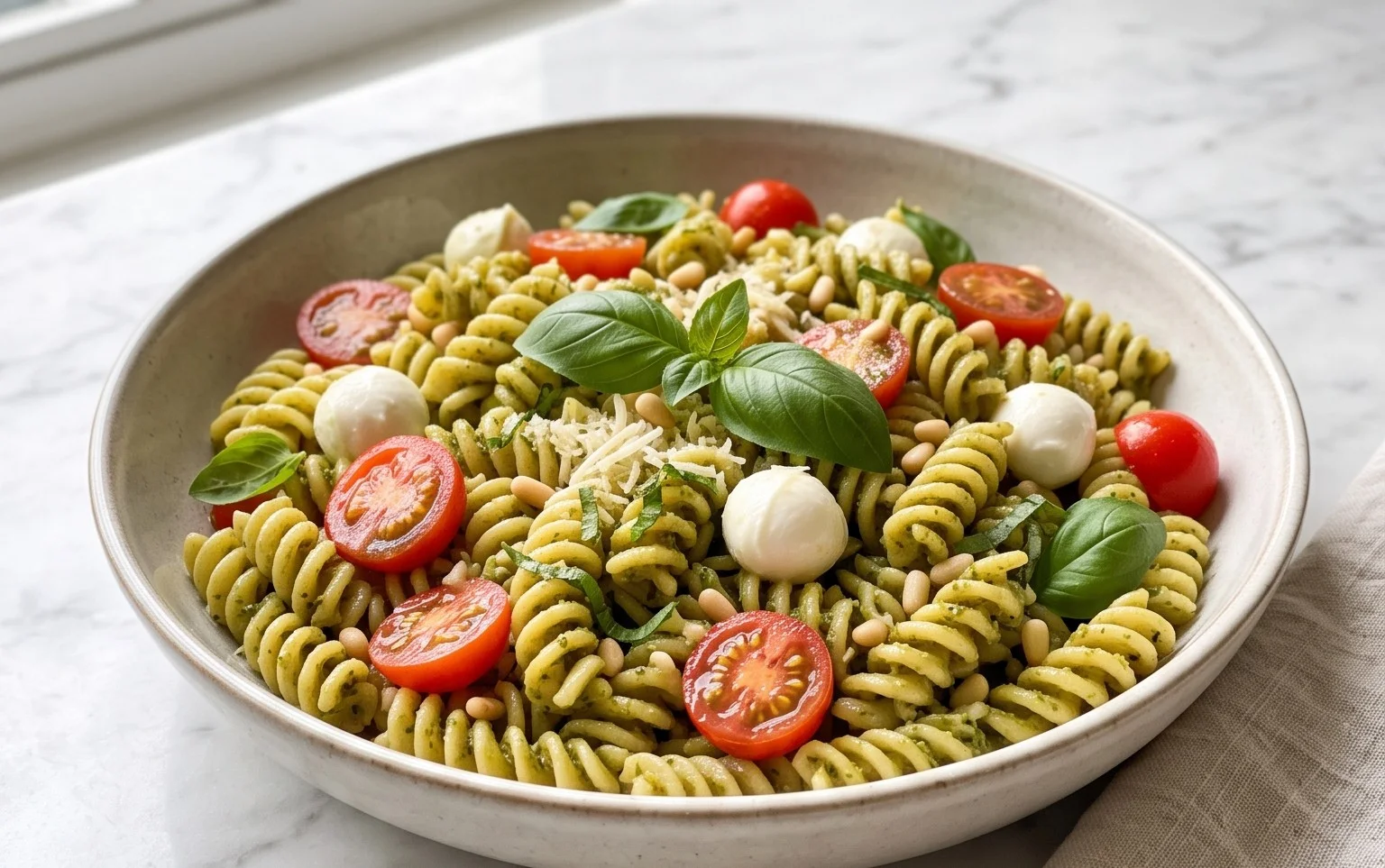 Fresh Pesto Pasta Salad – Crowd-Pleaser Recipe