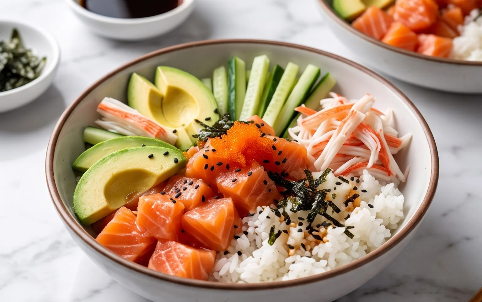 Easy California Sushi Bowls No Roll Needed