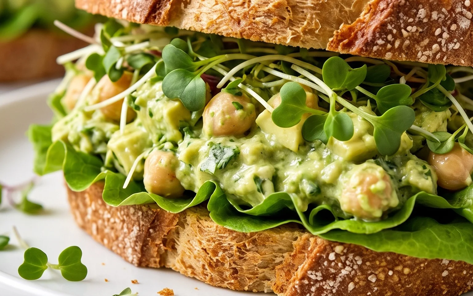 Green Goddess Salad Sandwich