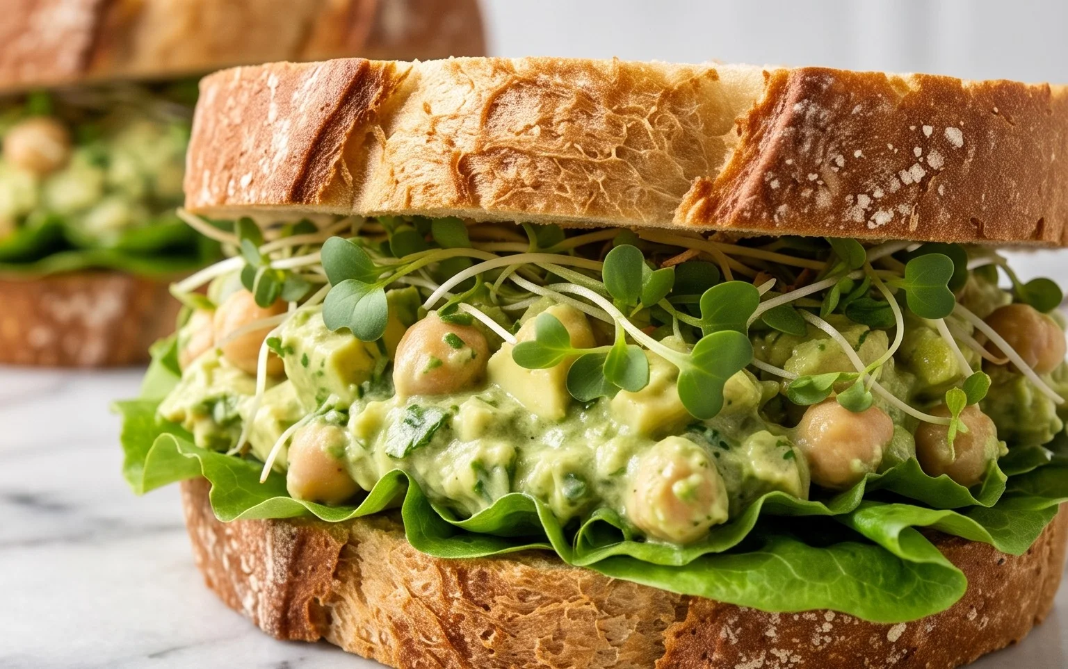 Green Goddess Salad Sandwich – Fresh & Creamy Lunch