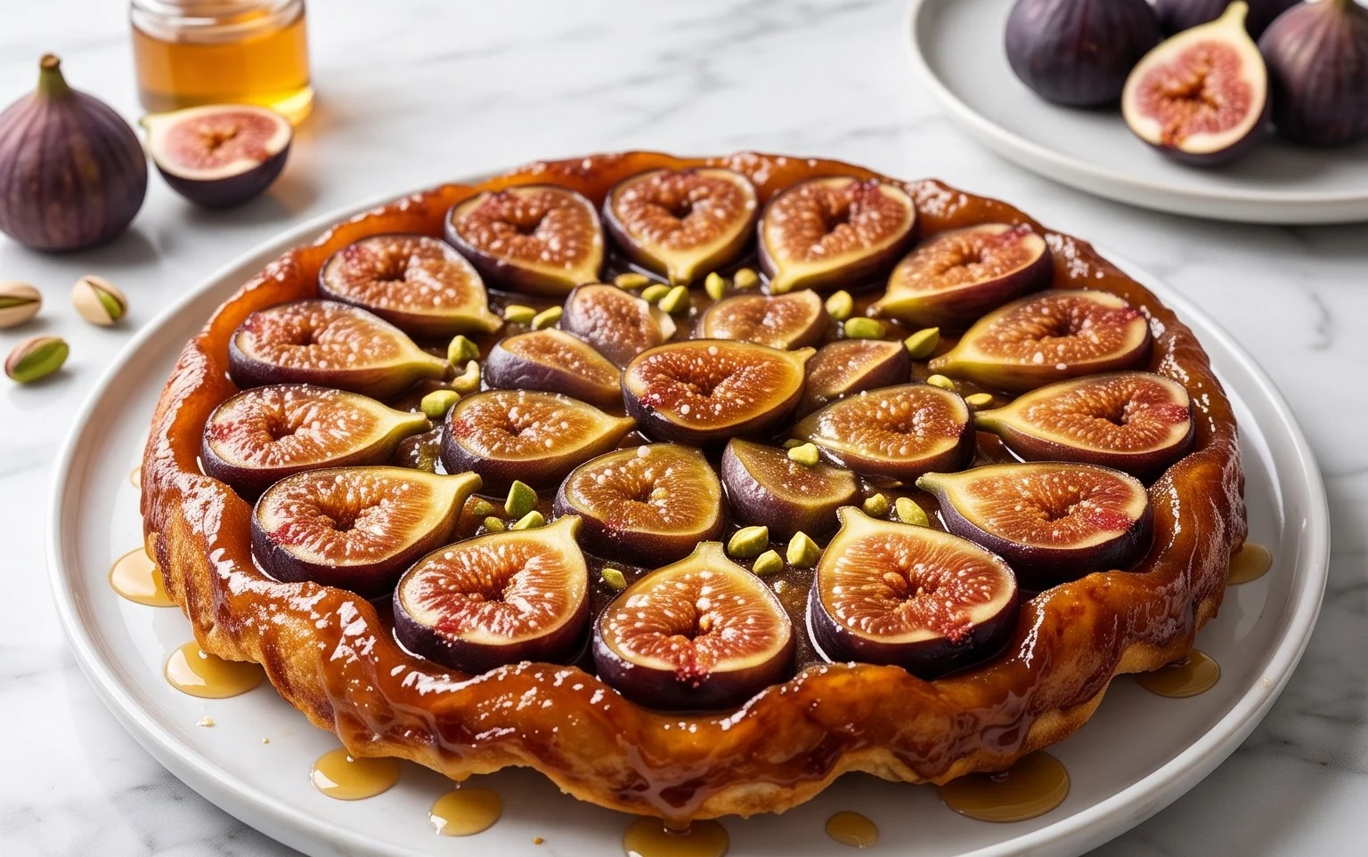 Salted Honey Pistachio Fig Tarte Tatin Recipe