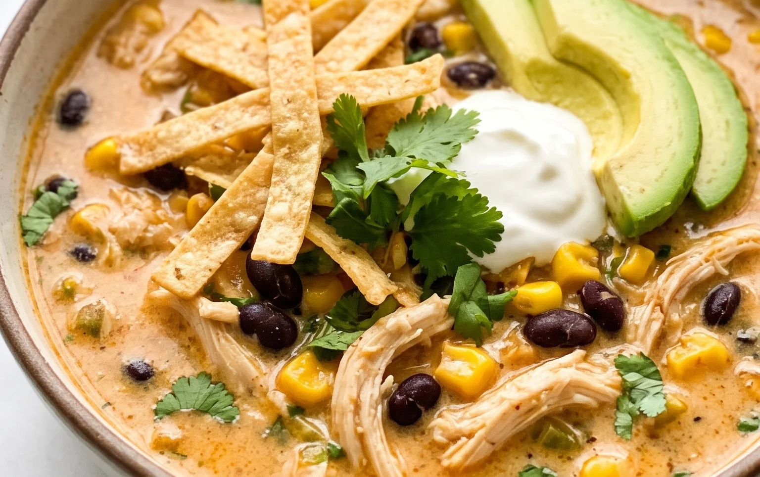 Creamy Chicken Tortilla Soup