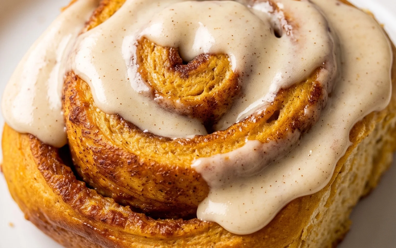 Pumpkin Cinnamon Rolls with Maple Cream Cheese Frosting